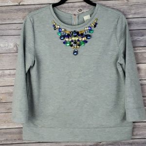 Cover Stitched Large sweater